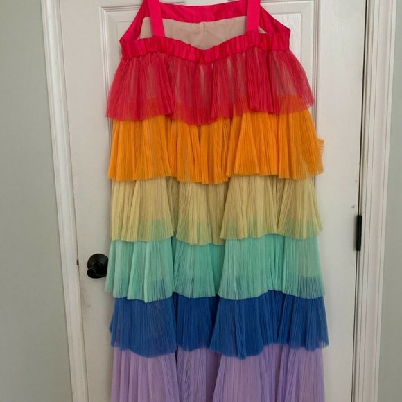 Anthropologie Multicolor Tiered Midi Dress - Picture 4 of 5